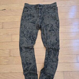 Obey | maximalist olive green high waisted skinny pants | WMS 29"